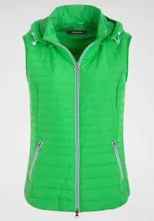 Dámská prošívaná vesta zelená