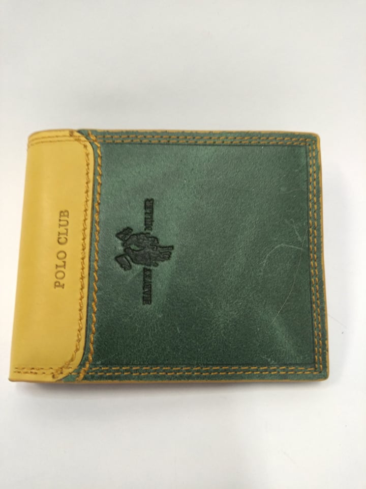 Pánská peněženka-zelenožlutá
