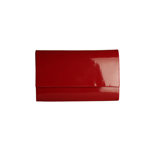 Společenská kabelka - psaníčko  červená  lesk