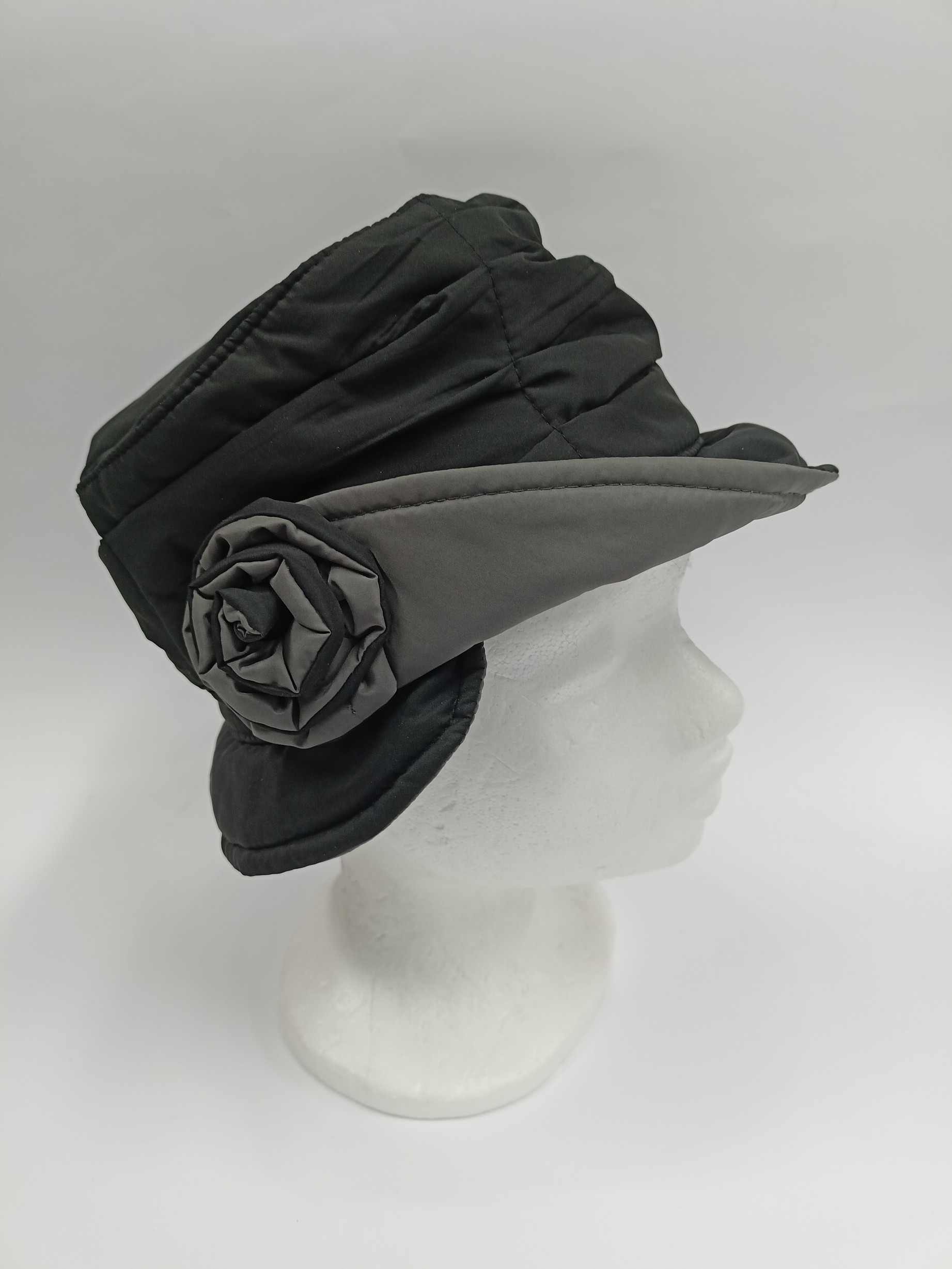 Dámský klobouk - černá/šedá