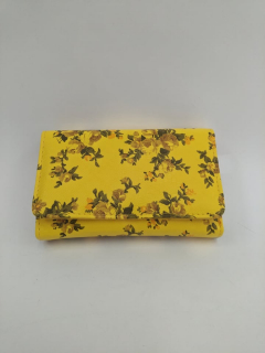 Dámská peněženka-žlutá vzor