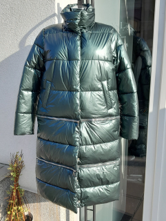 Dámská zimní bunda 3v1 - lahvově zelená