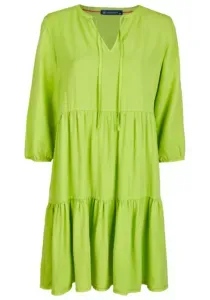 Dámské splývavé letní šaty zelené 