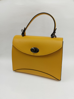 Dámská kožená kabelka SARAH  žlutá