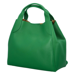 Dámská kožená kabelka TRIS zelená