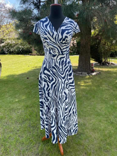 Šaty černobílé zebra