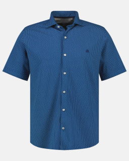 Pánská košile s kr.rukávem modrá