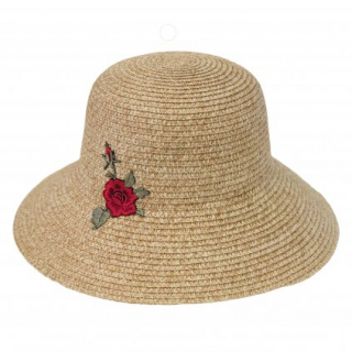 Dámský letní klobouk s květinou
